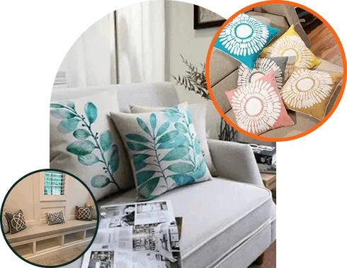 Cushion Upholstery for white sofa