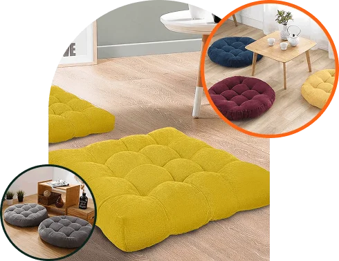 Floor cushion for room