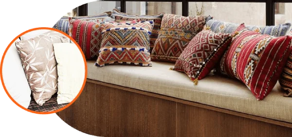 Luxury sofa cushions