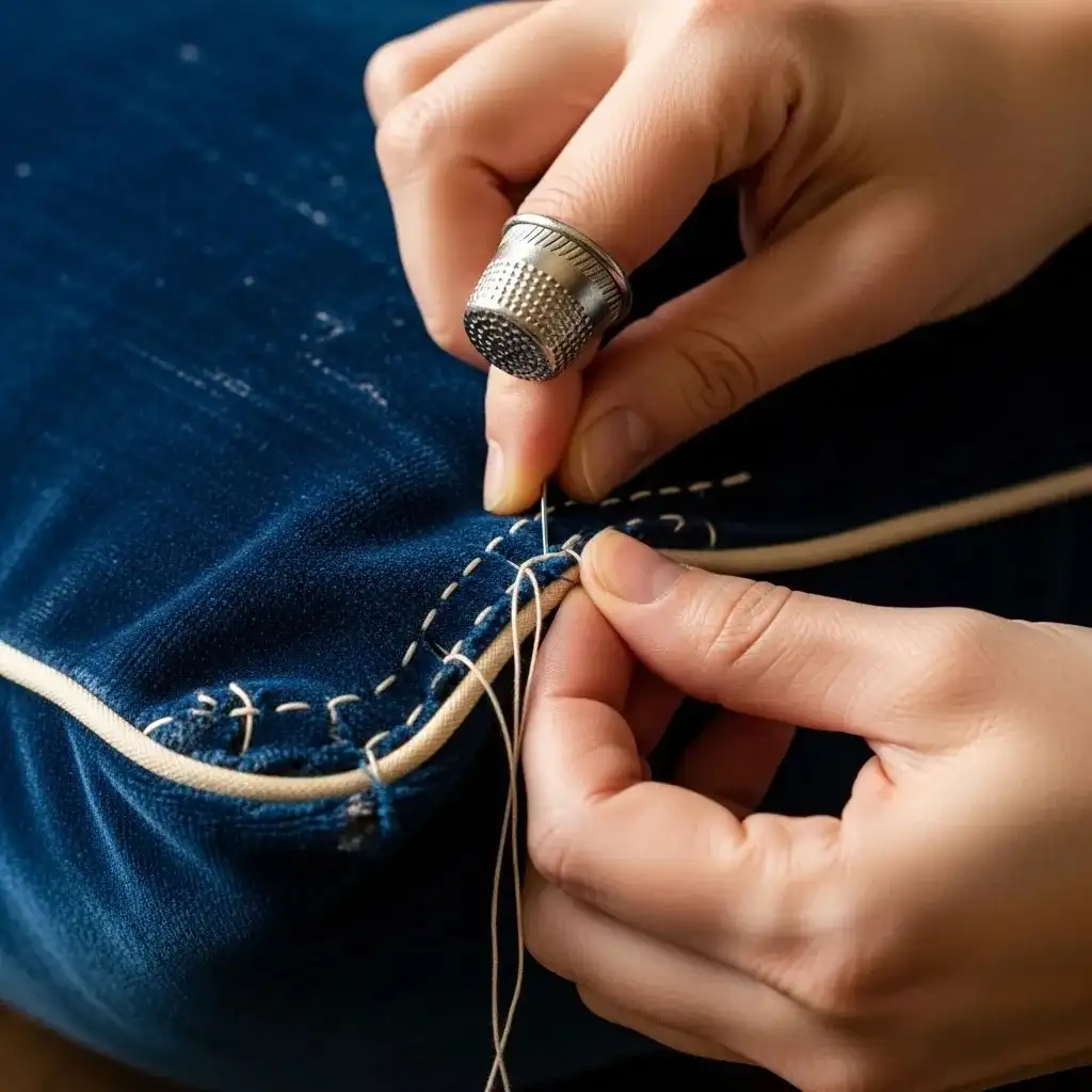 cushion repair and restitching