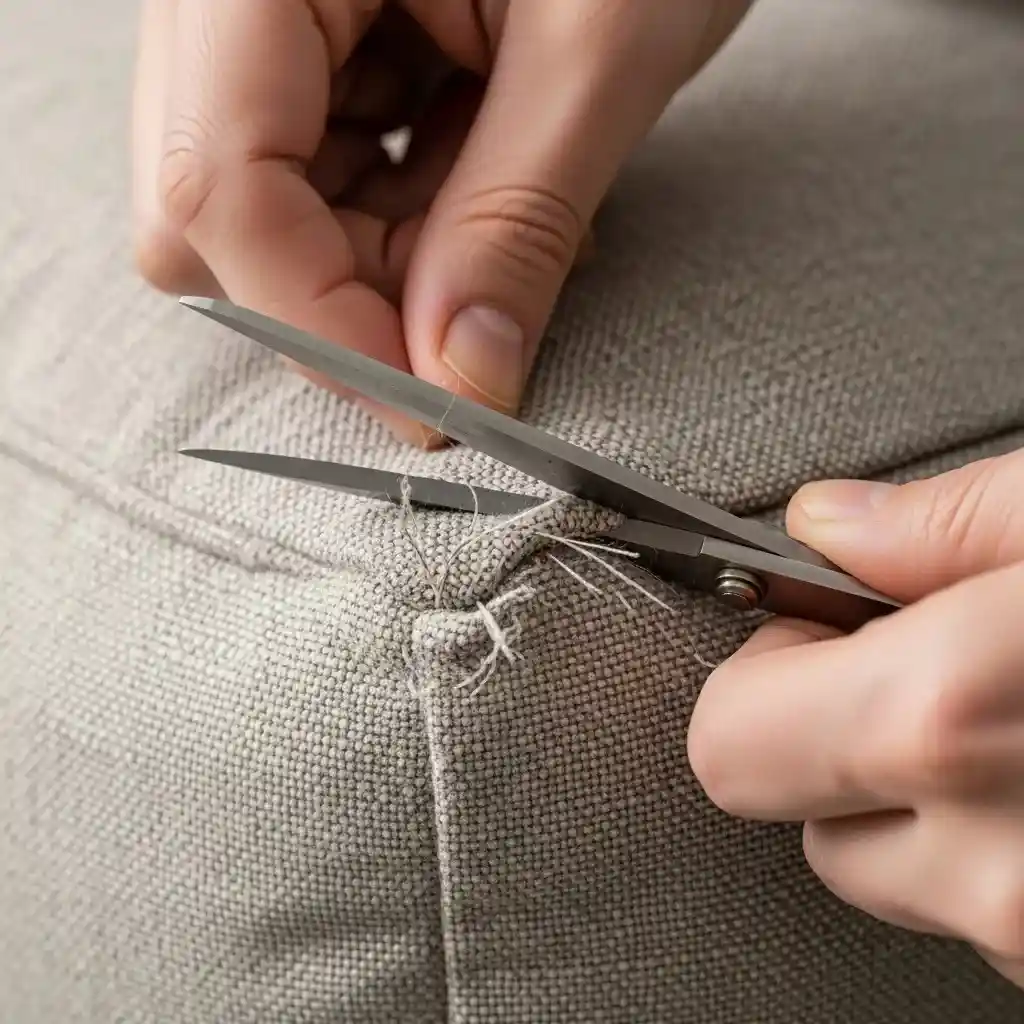 repairing cushion upholstery fabric