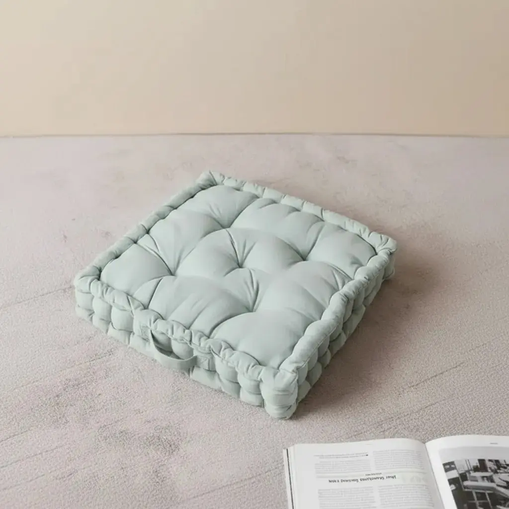 green floor cushions for reading